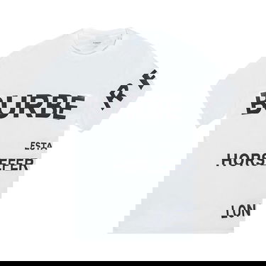Тениска Burberry Horseferry Print Oversized T-Shirt Бяло | 8048748, 1