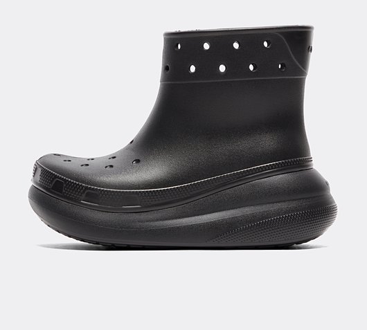 Кецове и обувки Crocs Classic Crush Rain Boot w Черно | 207946-001, 0
