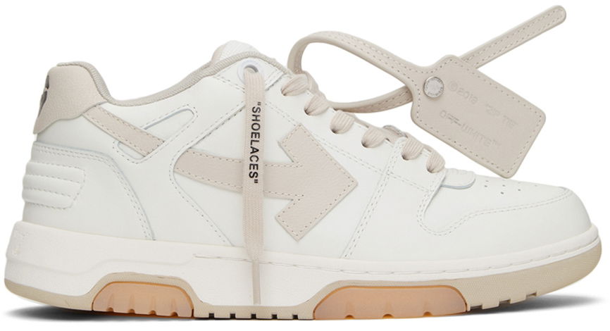 Кецове и обувки Off-White Out Of Office "White & Beige" Бяло | OMIA189C99LEA0010161, 0