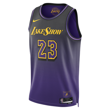 Фланелка Nike NBA Swingman LeBron James Lakers City Edition Jersey 2024/25 Лилаво | FQ4346-504, 1