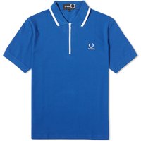 Поло тениска Fred Perry Raf Simons x Half Zip Polo Tee Синьо | SM6501-139, 1