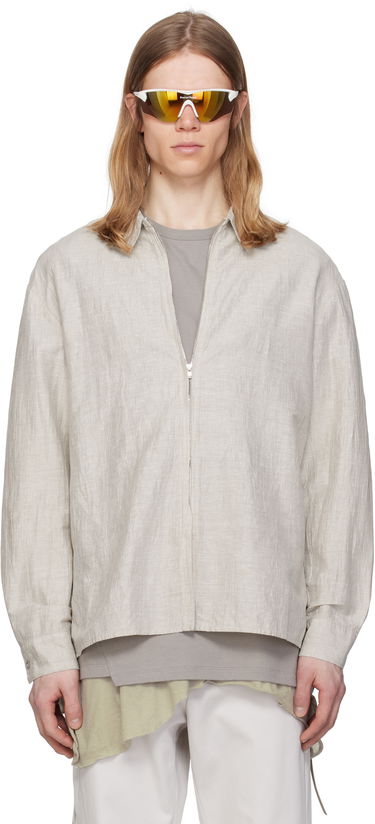 Риза Post Archive Faction (PAF) PAF 8.0 Right Zip-Up Shirt Сиво | 8.0 TSR-IV, 0