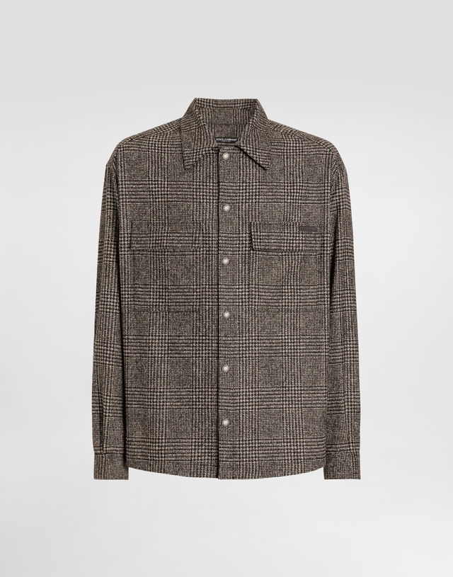 Dolce & Gabbana Glen Plaid Alpaca Shirt