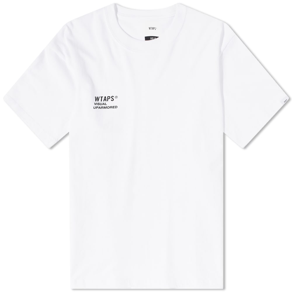 Тениска WTAPS Visual Uparmored Print Tee Бяло | 221PCDT-ST03S-WHT, 0