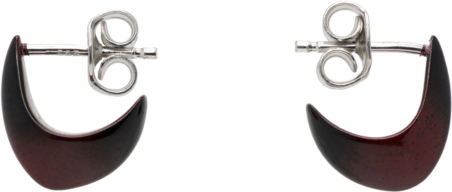 Обеци LEMAIRE LEMAIRE Micro Drop Stud Earrings Бургунди | JW0054 LO0114, 0