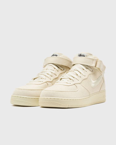 Кецове и обувки Nike Stussy x Air Force 1 Mid "Hemp" Бежово | DJ7841-200, 3