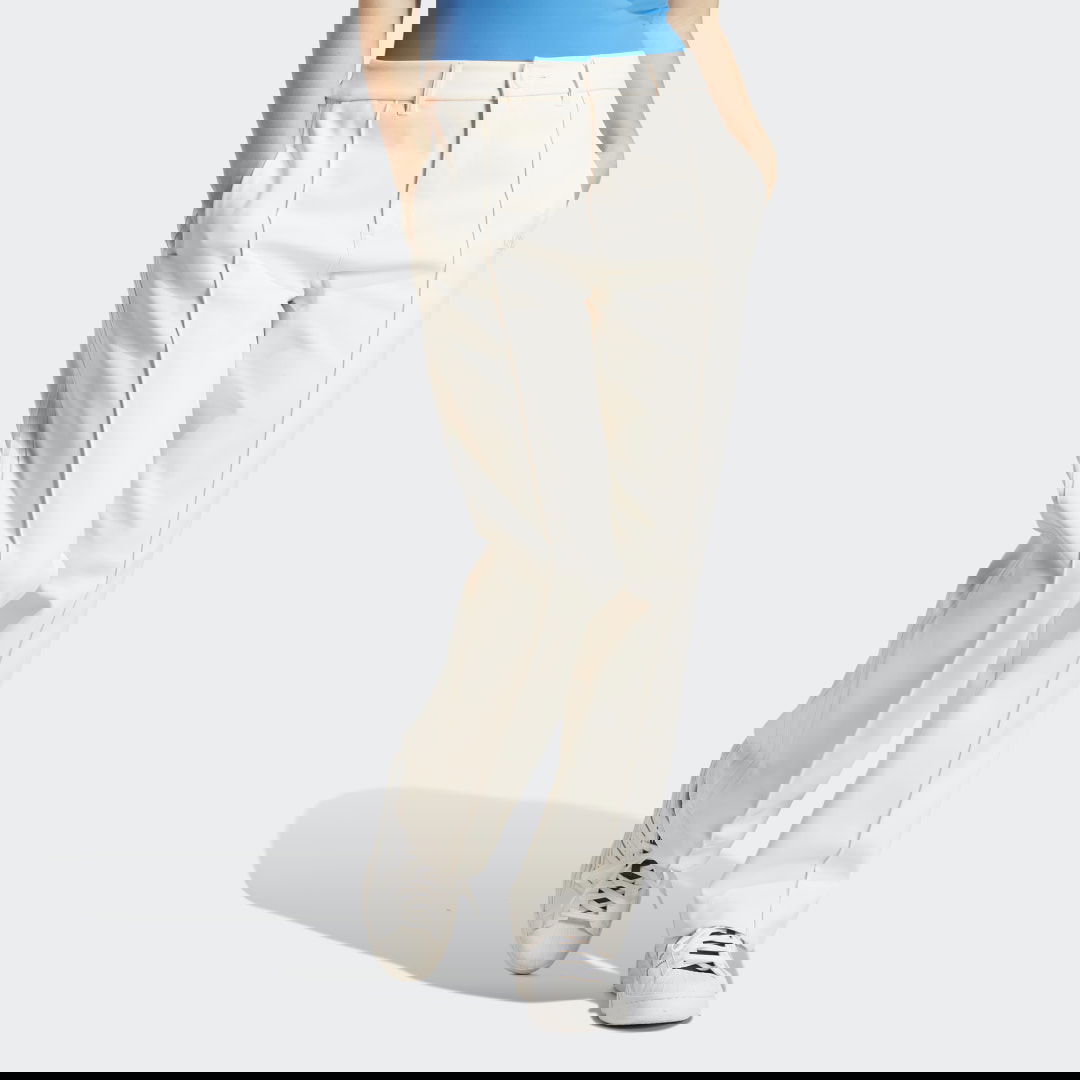 Панталони adidas Originals Pants Blue Version Club High-Waisted Бежово | IB5800, 0