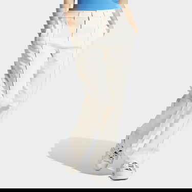 Панталони adidas Originals Pants Blue Version Club High-Waisted Бежово | IB5800, 0