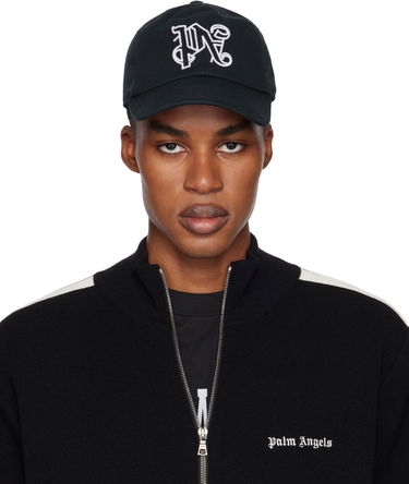 Шапка с козирка Palm Angels Cap With Logo Embroidery Черно | PMLB094C99FAB0021001, 0
