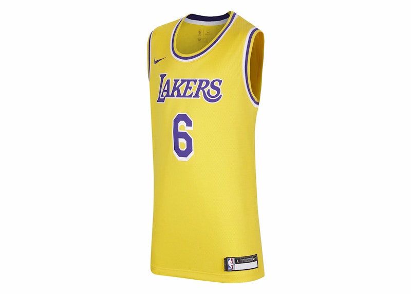 Фланелка Nike Los Angeles Lakers LeBron James Icon Edition Swingman Jersey Жълто | DR0865-728, 0