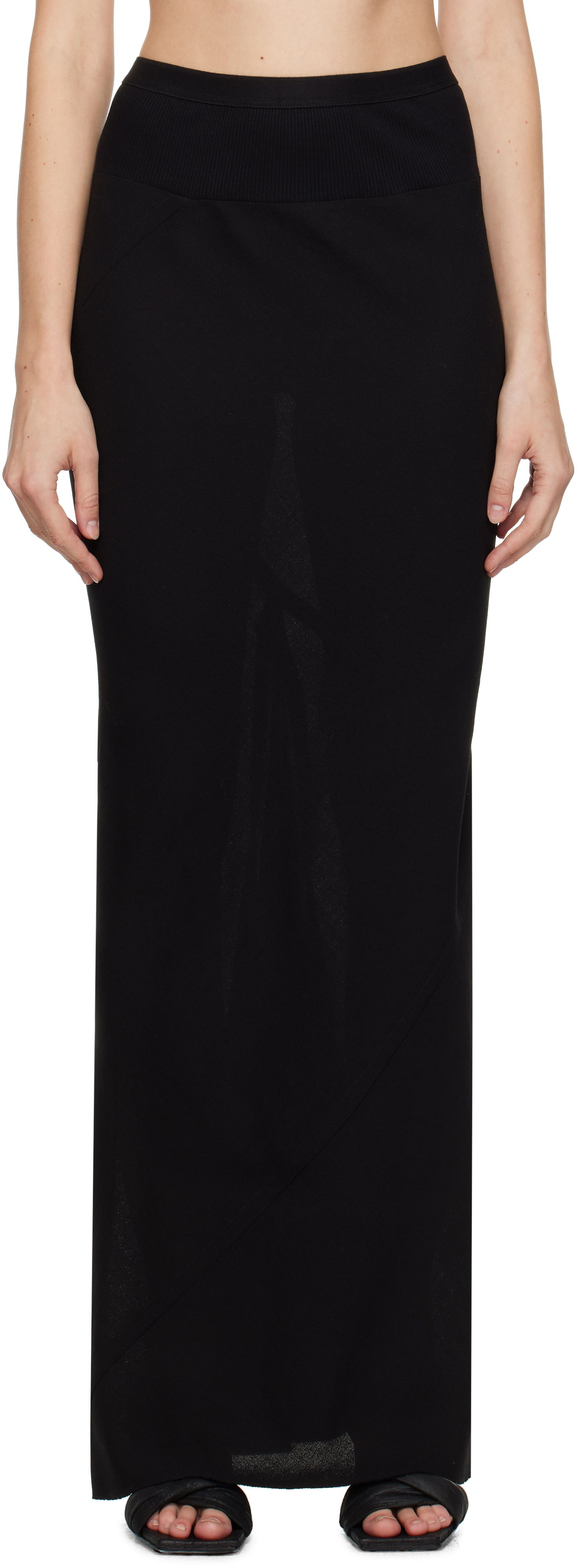 Пола Rick Owens Maxi Skirt Черно | RO02D3348 WA, 0