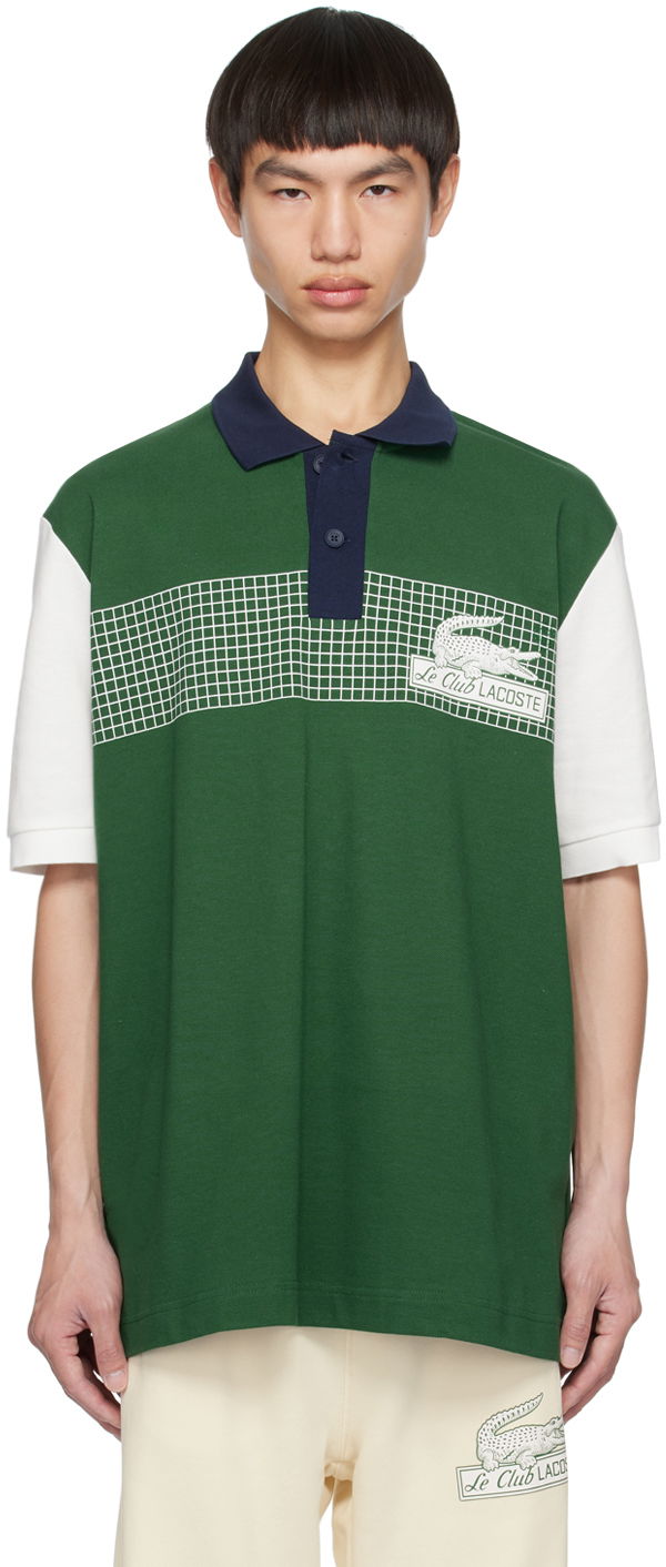 Поло тениска Lacoste Loose-Fit Зелено | PH7822, 0