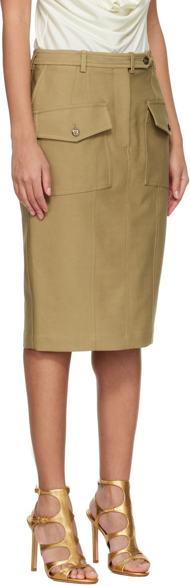 Пола Tom Ford Tom Ford Patch Pocket Midi Skirt Бежово | GC5768-FAX1402, 1
