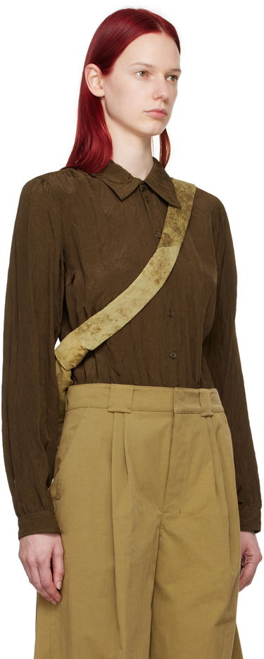 Риза LEMAIRE Lemaire Gathered Long Sleeve Blouse Кафяво | TO1221 LF1024, 1