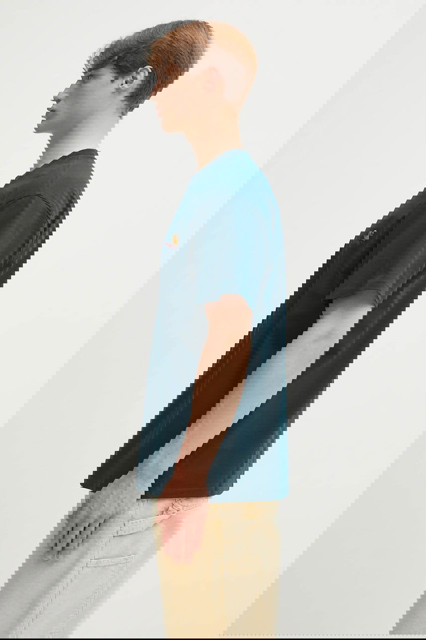 Тениска Carhartt WIP Short Sleeve American Script T-Shirt Зелено | I029956.0AUXX, 1