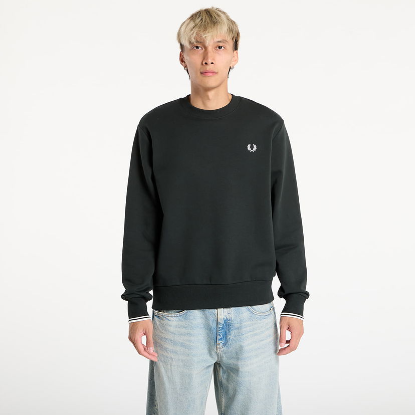 Суитчър Fred Perry Fred Perry Crew Neck Sweatshirt Черно | M7535 T50