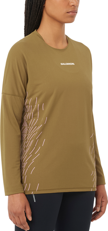 Тениска Salomon Salomon Sense Aero Graphic Long Sleeve T-Shirt Зелено | lc2698000, 0