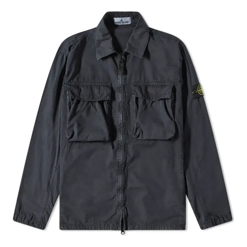 Парка Stone Island Brushed Cotton Shirt Jacket Черно | 7615114WN-V0165
