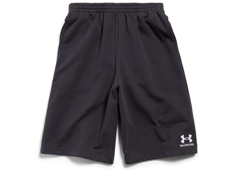 Къси панталони Balenciaga Under Armour x Large Shorts Black/White Черно | 795261TRVB89034