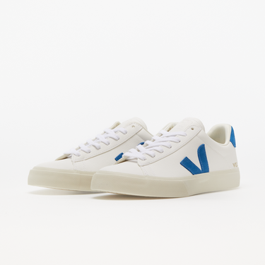 Кецове и обувки Veja Campo Chromefree "White/Swedish Blue" Бяло | CP0502818B, 1