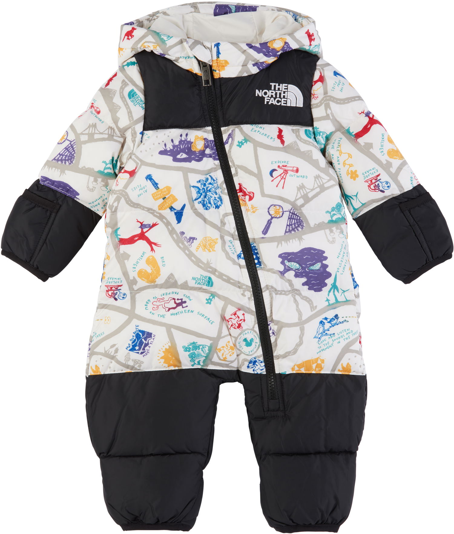 Комбинезон The North Face Kids' 1996 Retro Nuptse Print Down Snowsuit Многоцветен | NF0A7WPF4FO, 0