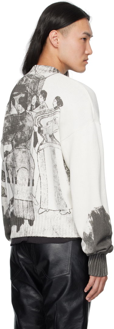 Пуловер Enfants Riches Déprimés Enfants Riches Déprimés 'The Ballroom Dance' Graphic Print Sweater Бяло | 080-242, 2