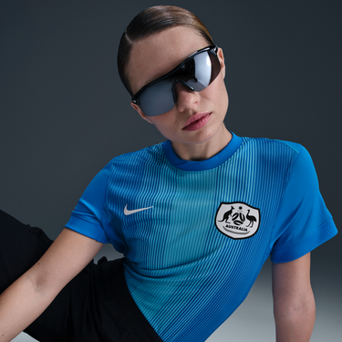 Фланелка Nike Australia Stadium 2025 Dri-FIT Replica Short Sleeve Goalkeeper Jersey Синьо | IB8045-406, 2