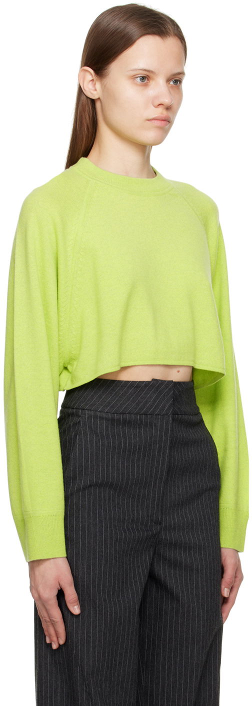 Пуловер Loulou de Saison Loulou de Saison Bocas Cropped Sweater Зелено | BOCAS, 1