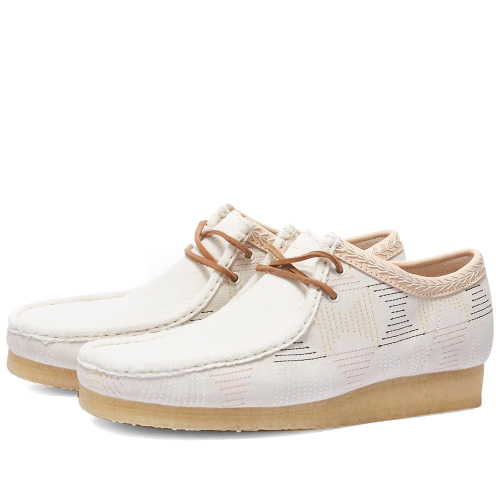 Кецове и обувки Clarks Originals Wallabee Бяло | 26165014, 0