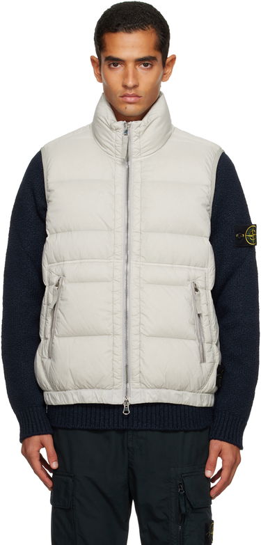 Жилетка Stone Island Loom Woven Chambers Down Vest Бежово | K2S15 G100007 S0028, 0