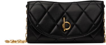 Портфейл Burberry Burberry Rocking Horse Chain Strap Quilted Wallet Bag Черно | 8103260, 0
