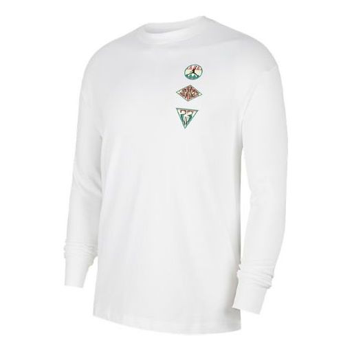 Тениска Jordan Jordan Sport DNA Logo Long Sleeve T-Shirt Бяло | CT3668-100