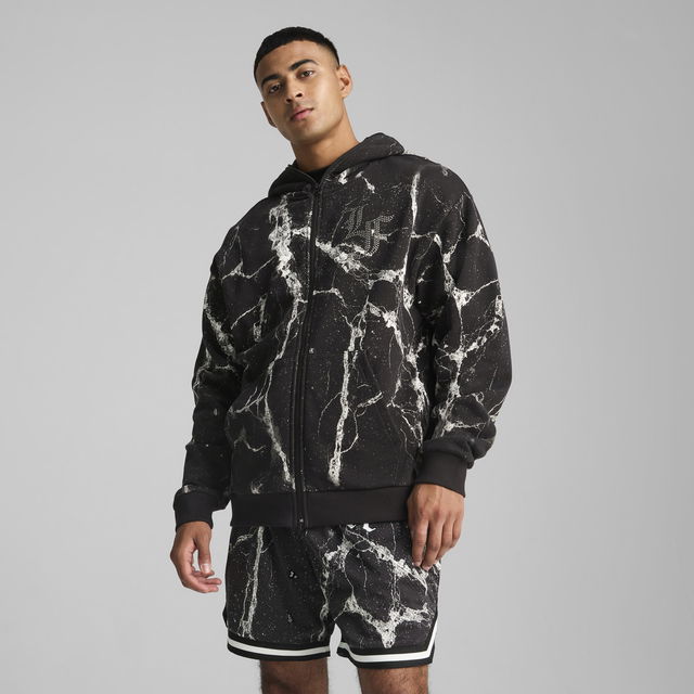 Hoops x Lafrancé Written in Chrome Full-Zip Hoodie