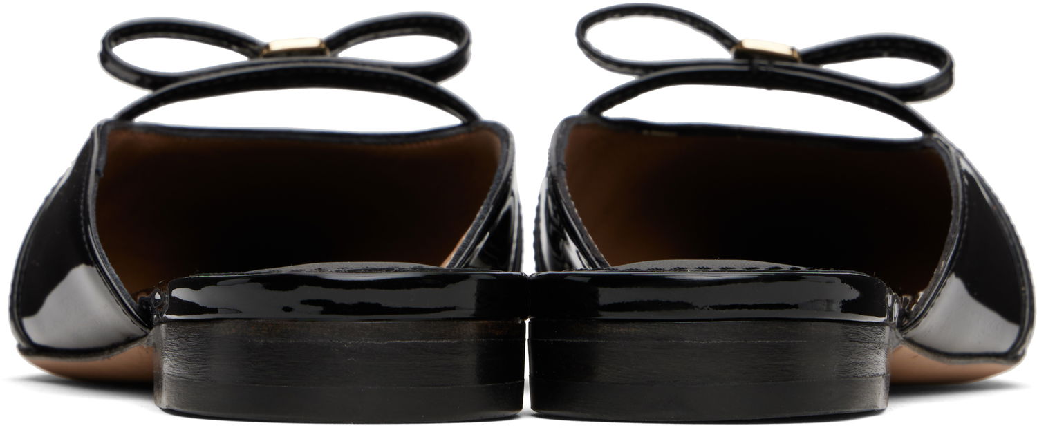 Аксесоари FERRAGAMO Ferragamo Giulye Mini Bow Slippers Черно | 781112, 1
