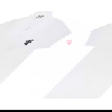 Поло тениска Comme des Garçons Play Heart Polo Tee Бяло | AZ T006 051 5, 1