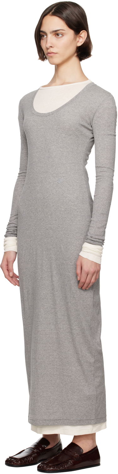 Pокля Jil Sander Layered Maxi Dress Сиво | J40FV0103_JTN357, 3