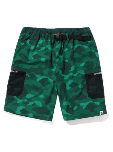 Къси панталони BAPE Color Camo Mesh Pocket Shorts Зелено | 1I30-153-007