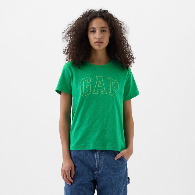 Logo Slub Tee Simply Green