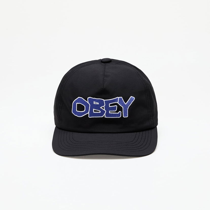 Шапка с козирка OBEY Offline 5 Panel Snapback Black Universal Черно | 100490122-BLK