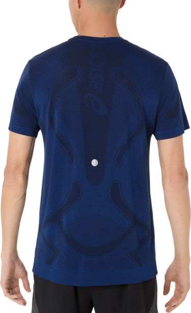 Тениска Asics Road Seamless Short Sleeve Running T-Shirt Синьо | 2011d355-400, 3