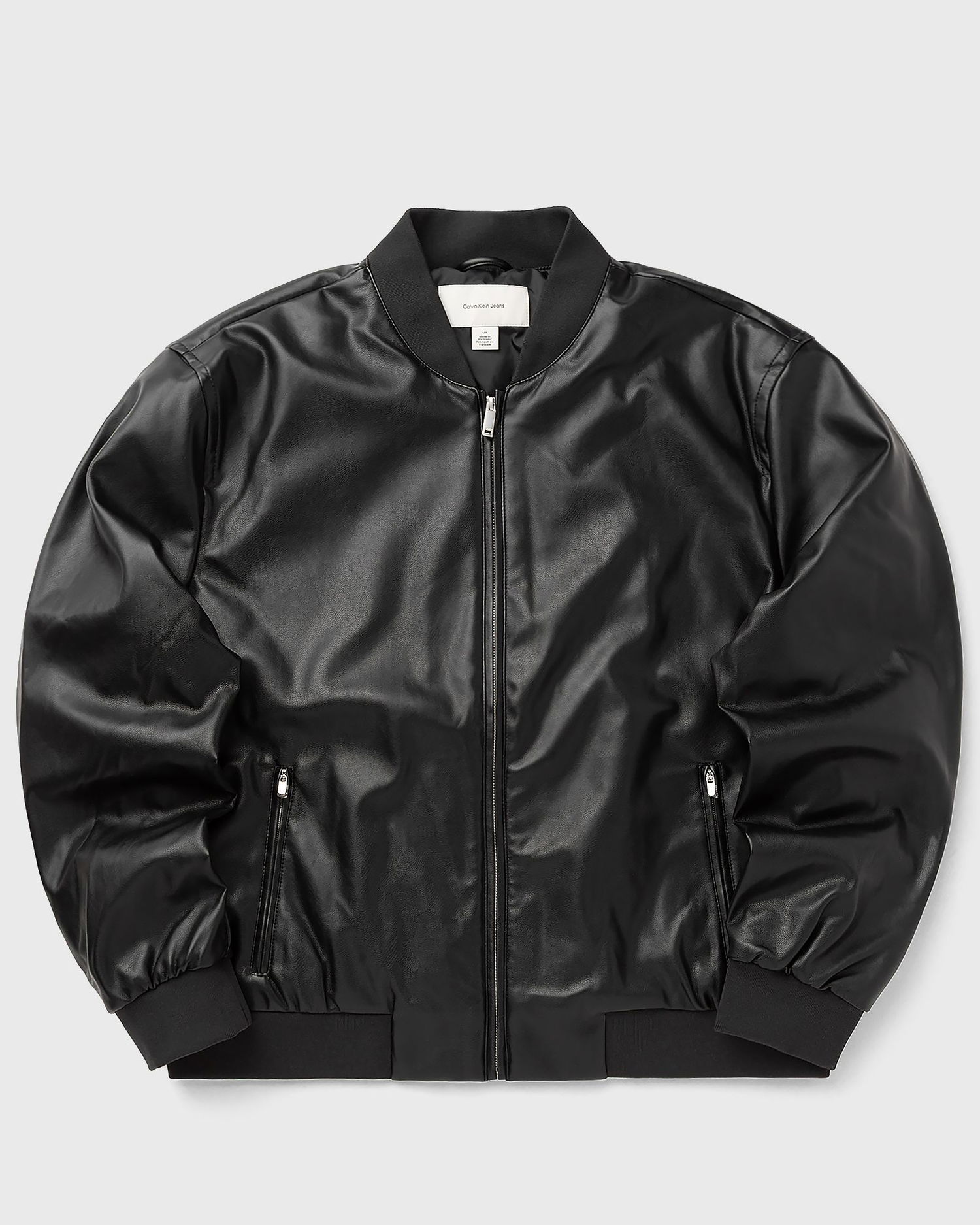 Яке бомбър CALVIN KLEIN D6 Faux Leather Bomber Jacket Черно | LV04RC407GUB1, 0