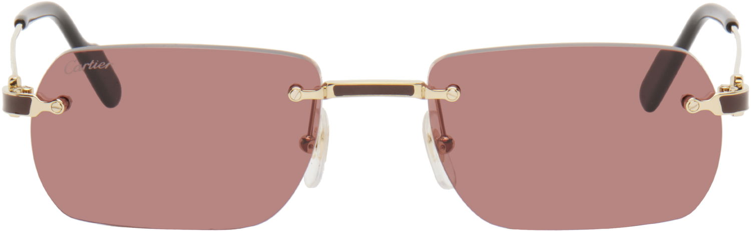 Слънчеви очила Cartier Cartier 'Première de Cartier' Sunglasses Кафяво | CT0498S-002, 0