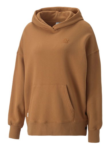 Суитчър Puma Hoodie Infuse Oversized Кафяво | 53564374