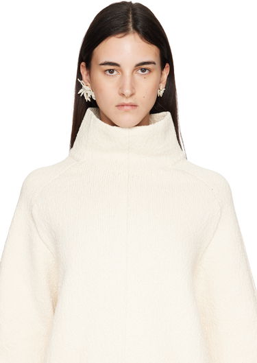 Обеци ISABEL MARANT Isabel Marant Loli Beaded Floral Earrings Бяло | BL0279FA-D1B17B, 2