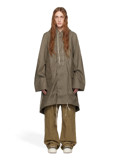 Палта Rick Owens DRKSHDW Fishtail Coat Бежово | DL02C3990 DJP