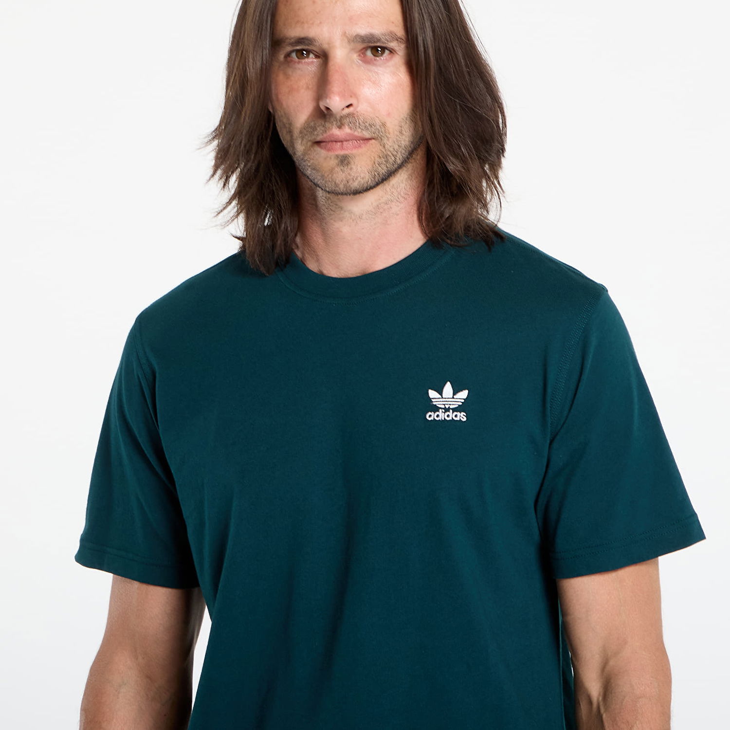 Тениска adidas Originals Trefoil Essentials Tee Зелено | JZ3586, 1