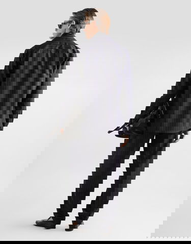 Риза Dolce & Gabbana Pinstripe Wool Shirt Тъмно синьо | G5OD8ZFR23BS8052, 2