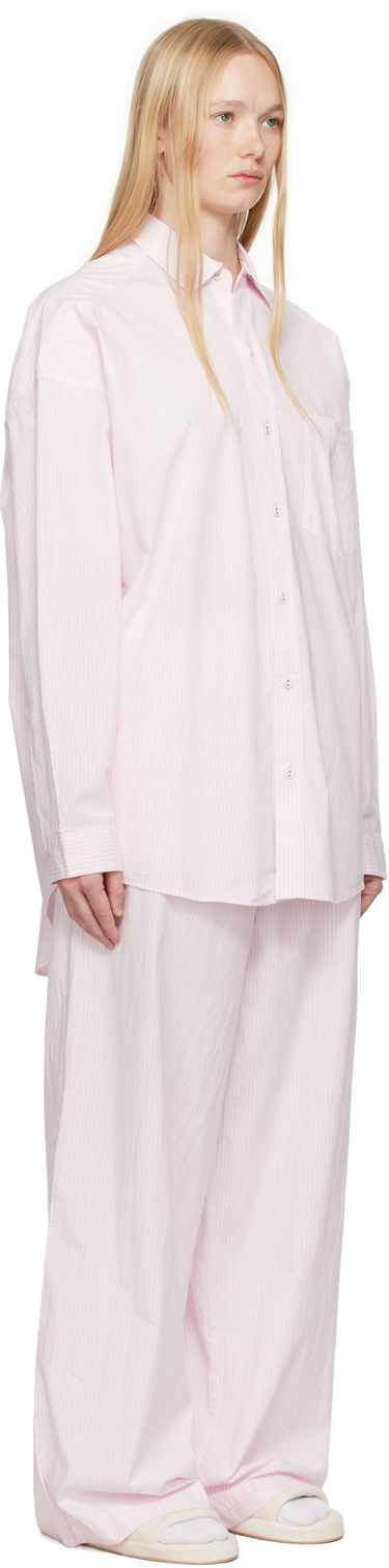 Пижама SKIMS SKIMS Cotton Poplin Oversized Sleep Pyjama Set Розово | ST-SET-9517W, 1