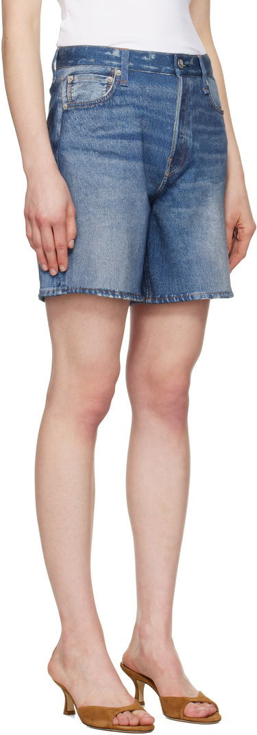 Къси панталони rag & bone Rag & Bone Miramar Terry Kaia Shorts Синьо | WCW25S90008200, 1