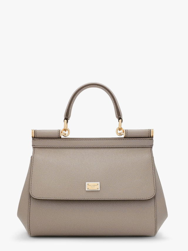 Sicily Medium Dauphine Leather Top Handle Bag Dolce & Gabbana